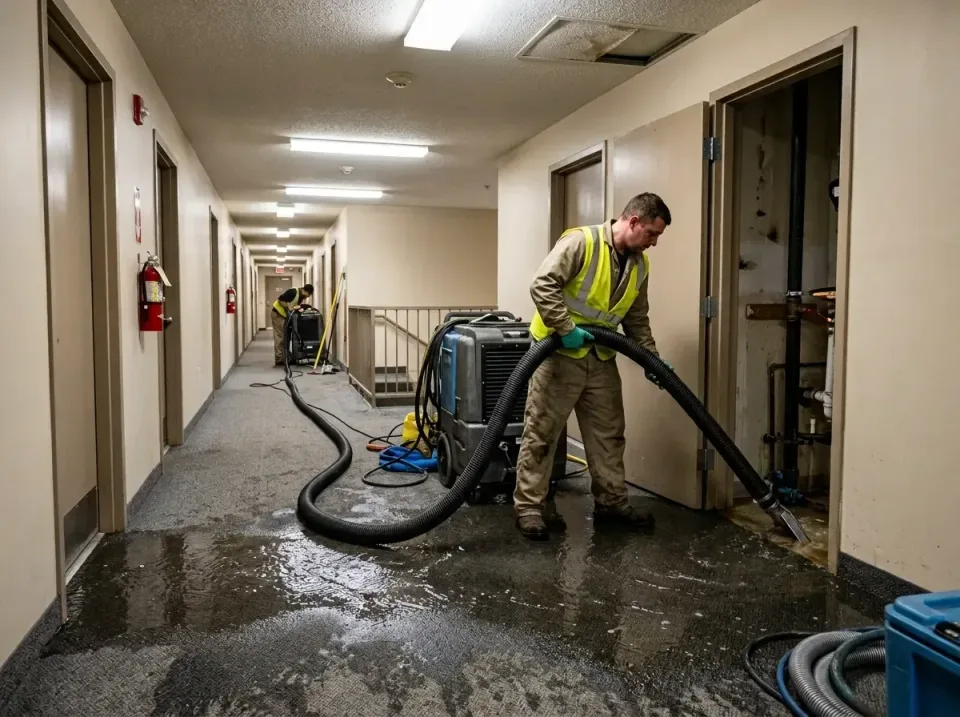 multi-unit-apartment-hallway-f-005 — frequently asked questions, Emergency Burst Pipe Water Extraction & Removal in Phillips…